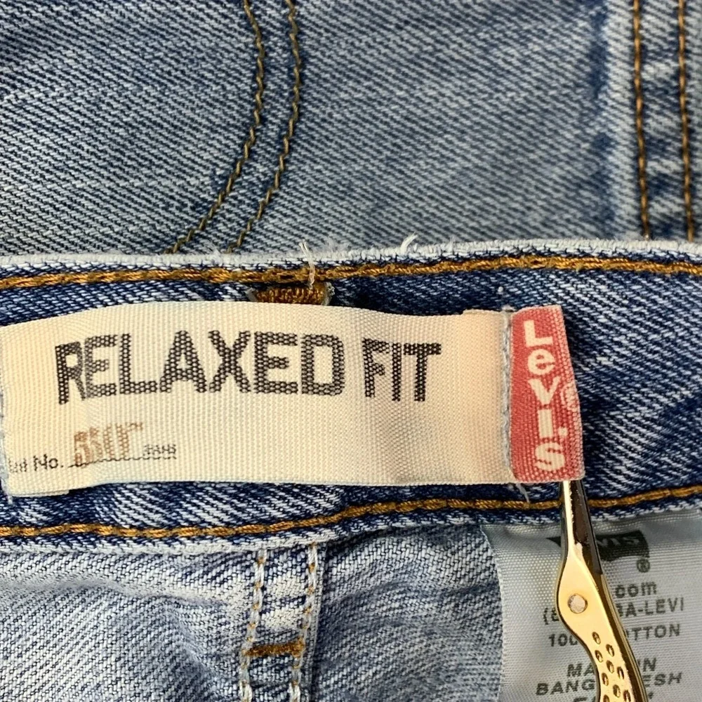 Levis Jeans Mens 34x35 Blue Pants 550 Baggy Light Relaxed Skater Denim Tag 36x36